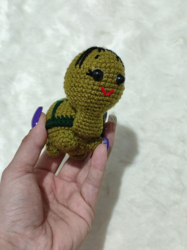 جاکلیدی و آویز دستبافت مدل لاکپشت