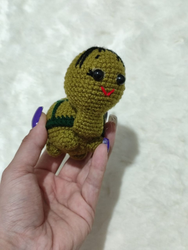 جاکلیدی و آویز دستبافت مدل لاکپشت