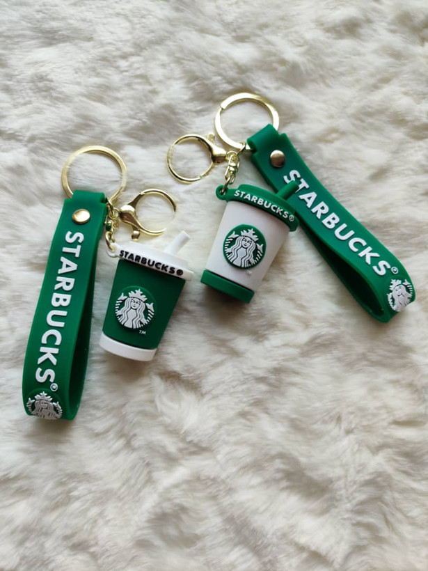 خرید جاکلیدی و آویز سیلیکونی مدل لیوان استارباکس