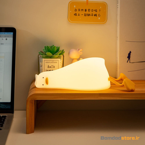 خرید چراغ خواب سیلیکونی اردک خوابیده