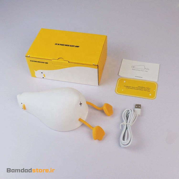 چراغ خواب سیلیکونی مدل اردک خسته
