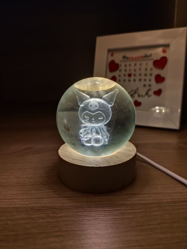 خرید چراغ خواب گوی کریستالی مدل کرومی