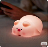 خرید چراغ خواب سیلیکونی وارداتی مدل خوک خوابیده