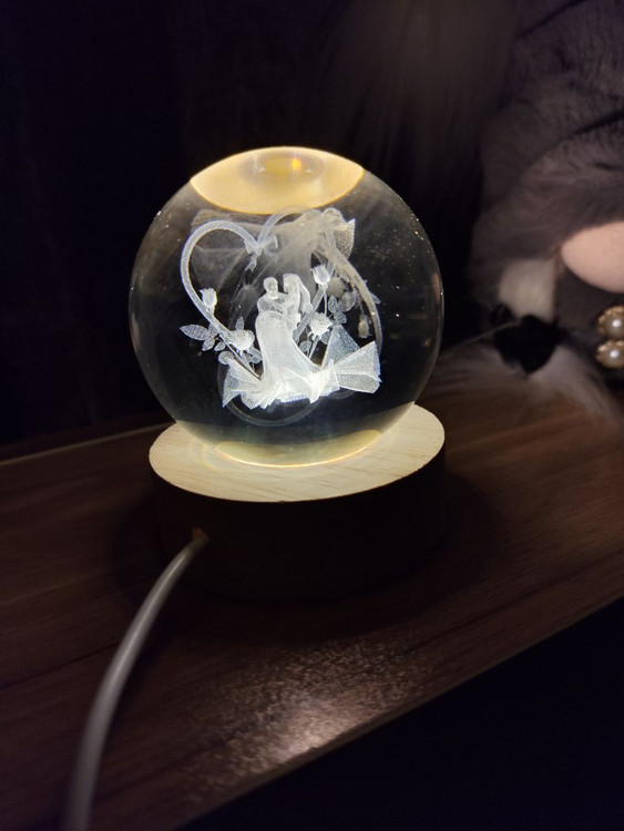 خرید گوی کریستالی مدل عروس و داماد