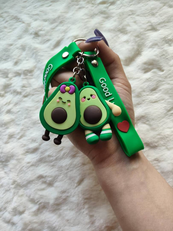 جاکلیدی و آویز سیلیکونی مدل آواکادو