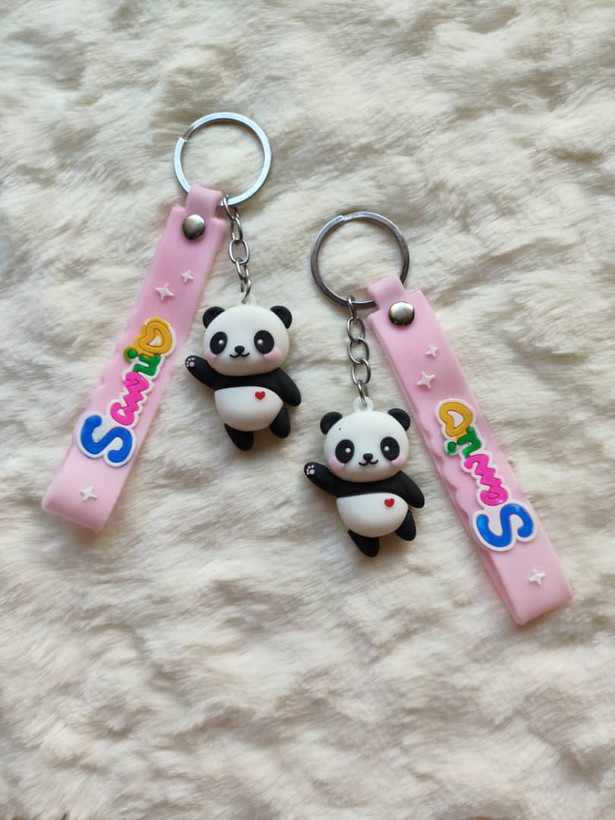 خرید جاکلیدی و آویز سیلیکونی مدل پاندا دختر و پسر