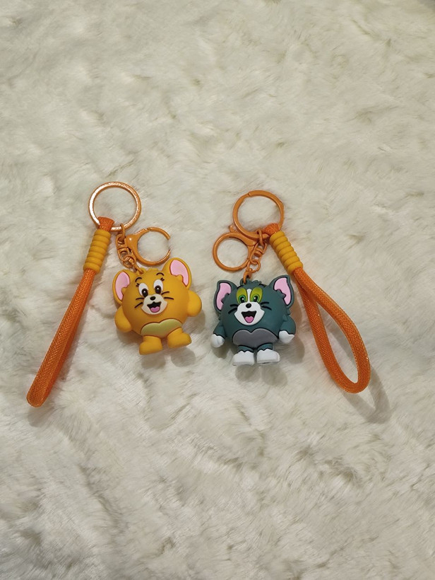 خرید جاکلیدی و آویز سیلیکونی اورجینال مدل تام و جری