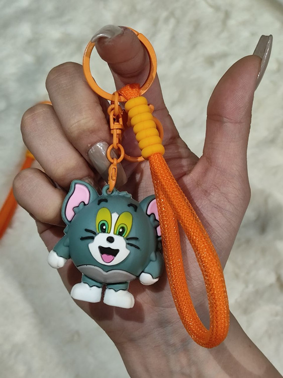 جاکلیدی تام و جری گرد برای هدیه و تولد و ولنتاین