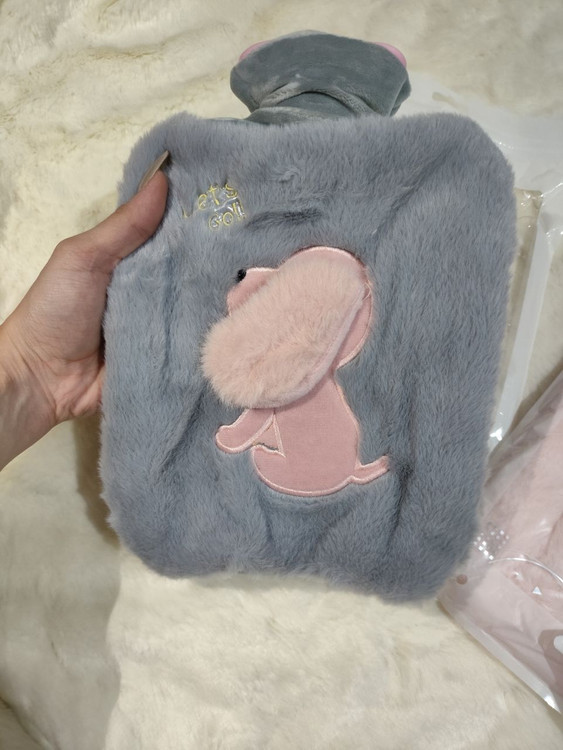 کیسه آب گرم وارداتی و اورجینال پولیشی و نرم مدل سگ با گوش برجسته