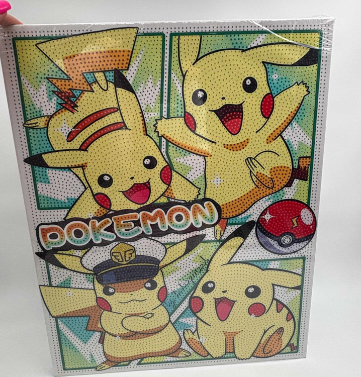 نقاشی الماسی بومی طرح پوکمون