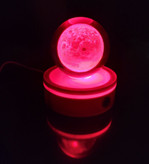 گوی کریستالی چرخشی طرح ماه