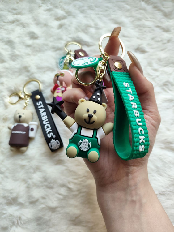 جاکلیدی و آویز سیلیکونی اورجینال مدل استارباکس