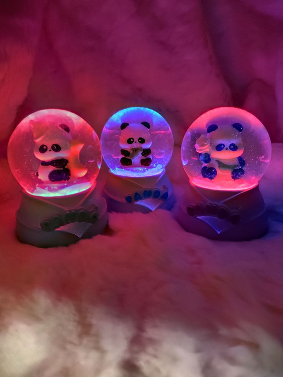 خرید گوی کادوئی کوچک دونه برفی چراغدار