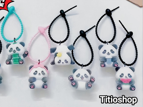 خرید جاکلیدی و آویز سیلیکونی مدل پاندا دختر و پسر