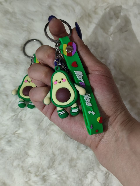 جاکلیدی و آویز سیلیکونی مدل آواکادو