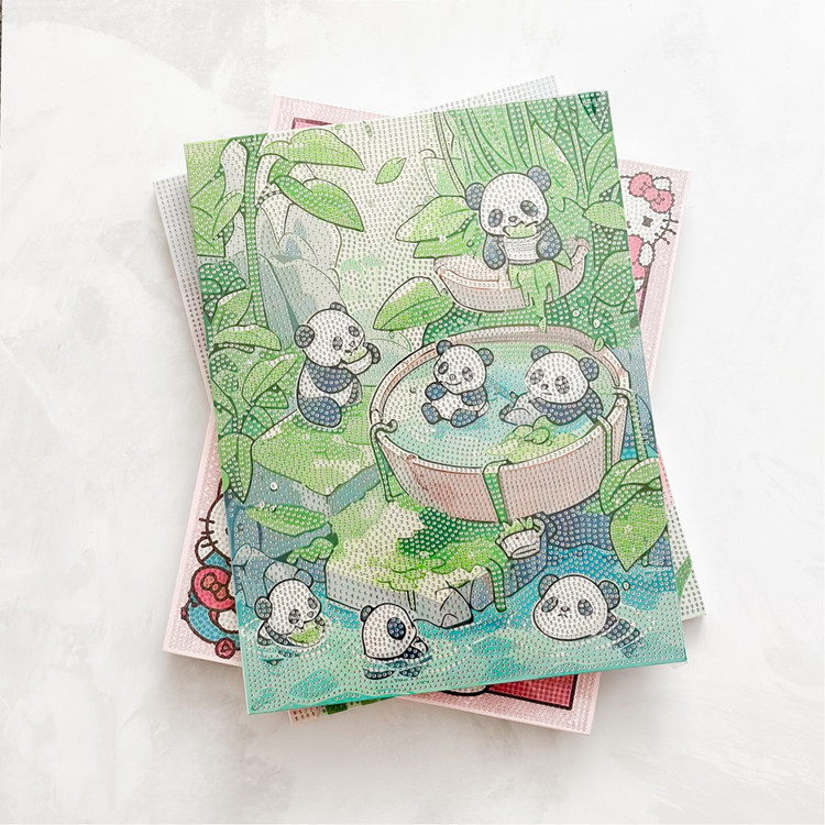 نقاشی الماسی فانتزی و جذاب طرح پاندا