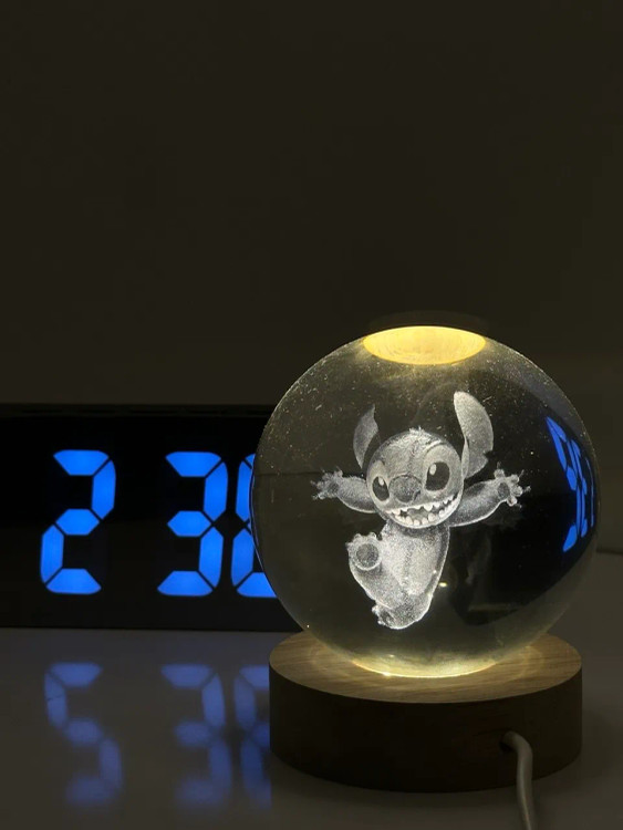 گوی کریستالی زیبا دخترانه و پسرانه کادویی مدل استیچ