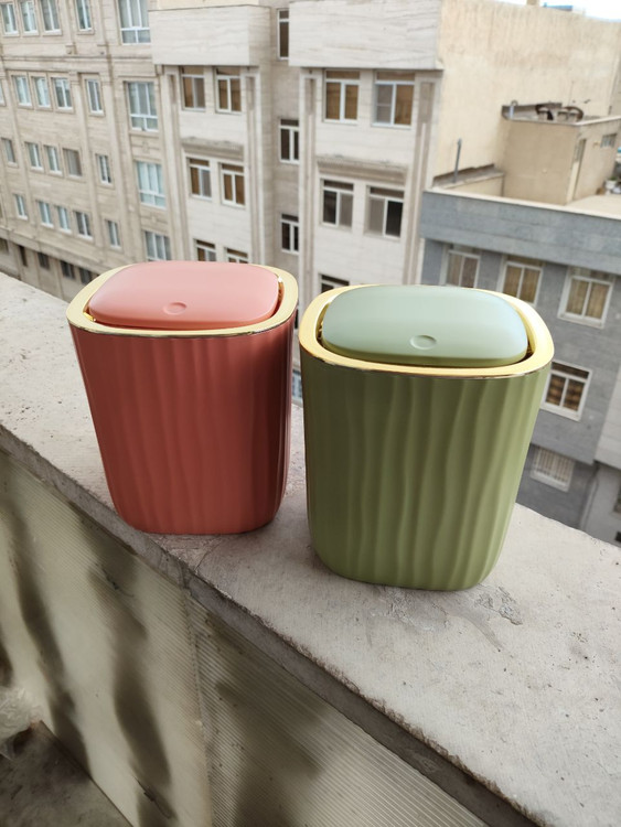 سطل زباله فشاری وارداتی سایز متوسط - خرید از تی تی او شاپ
