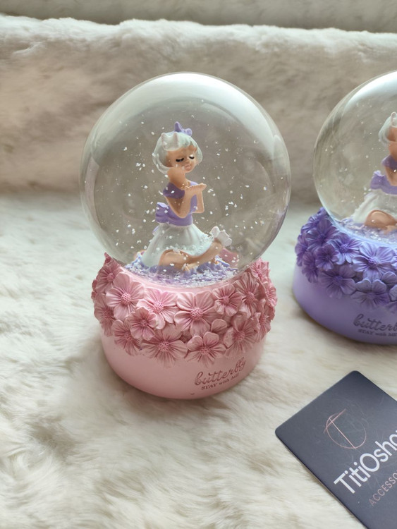 گوی موزیکال عروسکی طرح پاندا صورتی