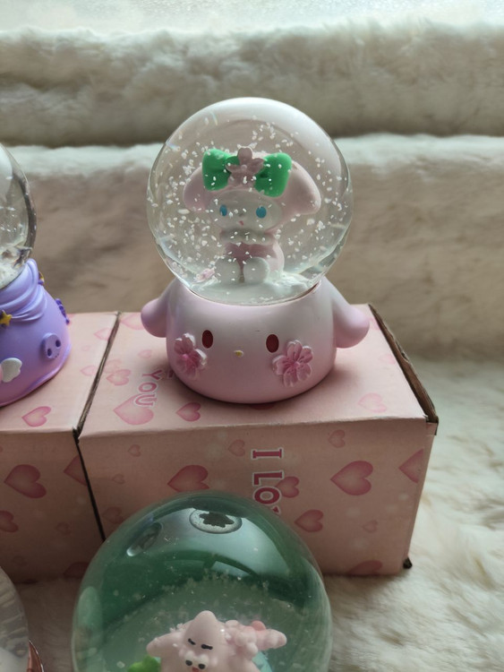 گوی چراغدار عروسکی طرح ملودی صورتی