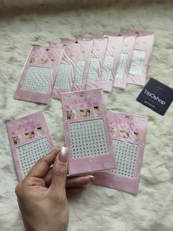 برچسب نگین چسبی ورقه ای - نمای بسته