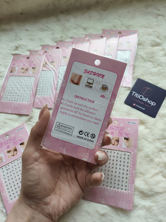 نگین ورقه ای تزئینی - نمای کامل بسته بندی