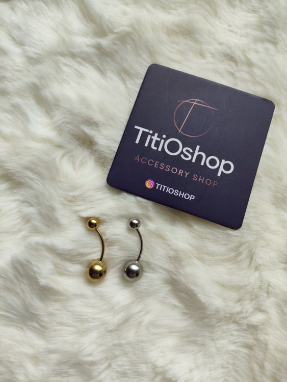 پرسینگ ناف استیل مدل کلاسیک ساده - خرید از تی تی او شاپ