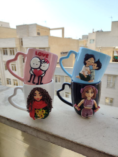 ماگ وارداتی فانتزی دست ساز کادویی دارای جعبه
